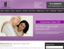Tablet Screenshot of caronnecare.com